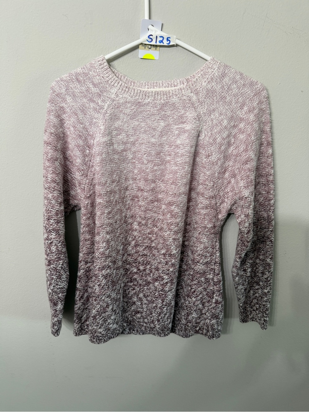 Women’s Pure Jill J.Jill Pink Ivory Ombre Knit Sweater Size XS